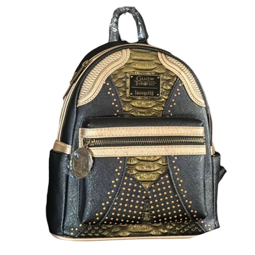 Loungefly Game of Thrones Queen Cersei Armor Cosplay Mini Backpack NWT.